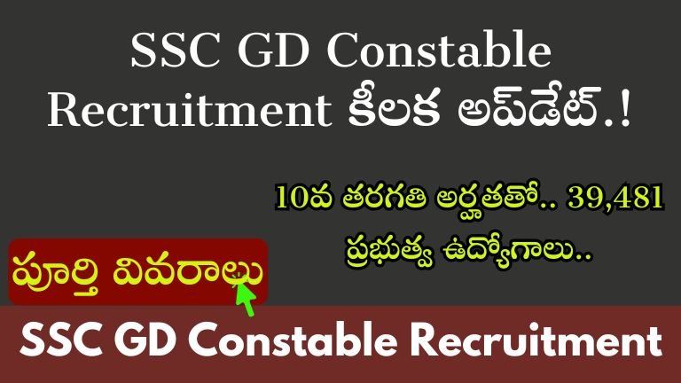 SSC GD Constable Recruitment